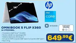 Euronics Hp omnibook 5 flip x360 offerta