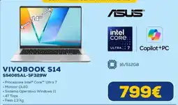 Euronics Asus Vivobook S14 offerta