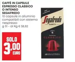 Panorama Caffè in capsule Segafredo Espresso Classico offerta