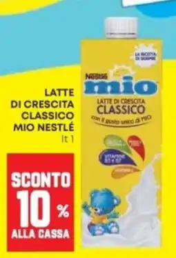 Panorama Latte di crescita classico mio Nestlé offerta