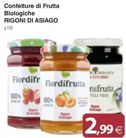 Docks Cash&Carry Confettura di Frutta Biologiche RIGONI DI ASIAGO offerta