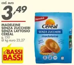 Italmark Madeleine senza zuccheri Céréal offerta