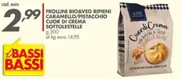 Italmark Frollini bio&veg ripieni cuor di crema sottolestelle offerta