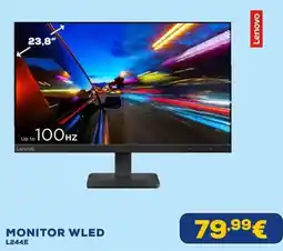 Euronics Monitor WLED Lenovo L244E offerta