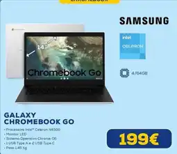 Euronics Samsung Galaxy Chromebook Go offerta