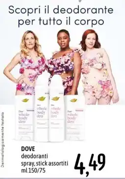 Emisfero Dove deodoranti offerta