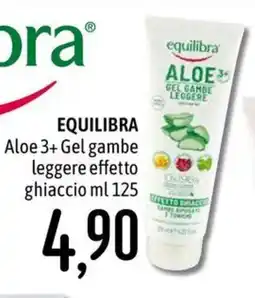 Emisfero Equilibra Aloe 3+ Gel gambe leggere effetto ghiaccio offerta