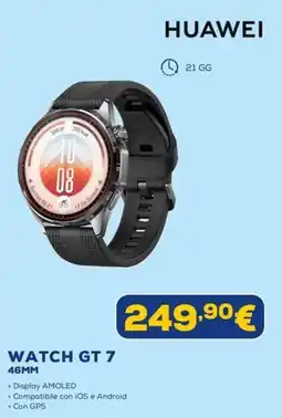Euronics Huawei Watch GT 7 46MM offerta