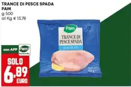 Panorama Tranci di pesce spada Pam offerta