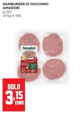 Panorama Hamburger di tacchino Amadori offerta