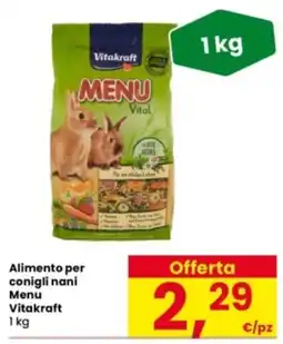 Interspar Alimento per conigli nani Menu Vitakraft offerta