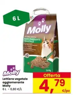 Interspar Lettiera vegetale agglomerante Molly offerta