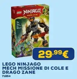 Euronics Lego Ninjago Mech Missione di Cole e Drago Zane offerta