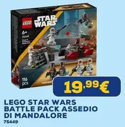 Euronics Lego star wars battle pack assedio di mandalore offerta