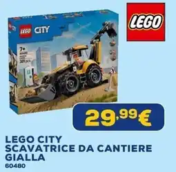 Euronics LEGO CITY SCAVATRICE DA CANTIERE GIALLA offerta