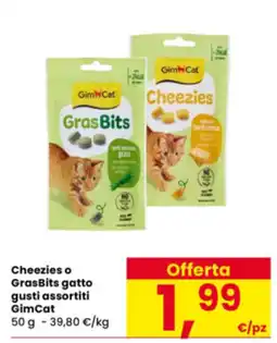 Interspar Cheezies o GrasBits gatto GimCat offerta