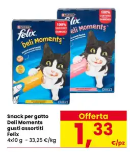 Interspar Snack per gatto Deli Moments Felix offerta