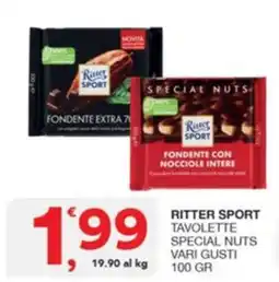 Quick Sisa Ritter Sport Tavolette Special Nuts offerta