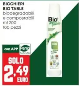 Panorama Bicchieri bio table offerta