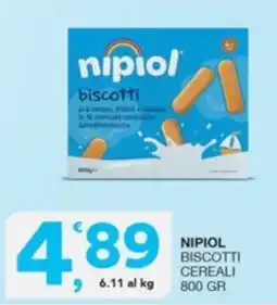 Quick Sisa Nipiol biscotti cereali offerta