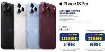 Euronics iPhone 18 Pro offerta