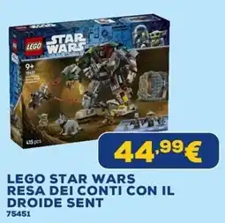 Euronics Lego Star Wars resa dei conti con il droide sent offerta