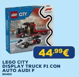 Euronics LEGO CITY DISPLAY TRUCK F1 CON AUTO AUDI F offerta