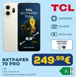 Euronics TCL NXTpaper 70 Pro offerta