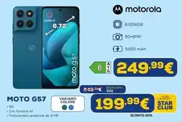 Euronics Motorola Moto G57 offerta