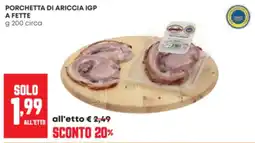 Panorama Porchetta di Ariccia IGP offerta