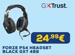 Euronics Forze PS4 Headset Black GXT 488 offerta