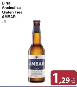 Docks Cash&Carry Birra Analcolica Gluten Free AMBAR offerta