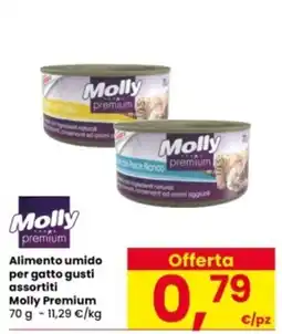 Interspar Alimento umido per gatto gusti assortiti Molly Premium offerta