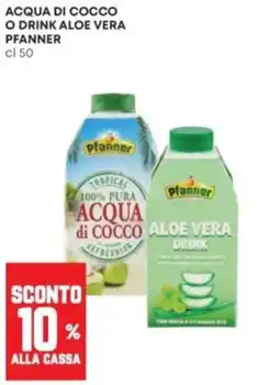 Panorama Acqua di cocco o drink aloe vera Pfanner offerta