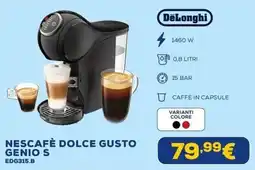 Euronics DeLonghi Nescafé Dolce Gusto Genio S offerta