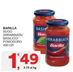 Quick Sisa Barilla sugo arrabbiata/basilico/pomodoro offerta