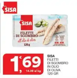 Quick Sisa SISA filetti di sgombro in olio di oliva offerta