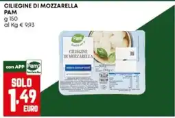 Panorama Ciliegine di mozzarella Pam offerta
