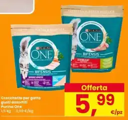 Interspar Crocchette per gatto gusti assortiti Purina One offerta