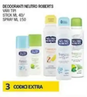Superstore Coal Deodoranti neutro roberts offerta