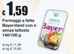 Sì con te Formaggi a fette Bayernland offerta