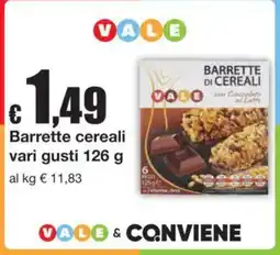Sì con te Barrette cereali Vale offerta