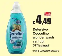 Sì con te Detersivo Coccolino wonder wash offerta