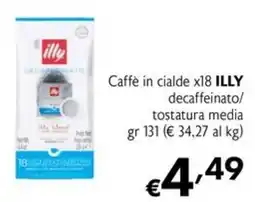Maxi Supermercati Caffè in cialde ILLY decaffeinato offerta