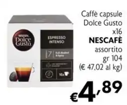 Maxi Supermercati Caffè capsule Dolce Gusto offerta