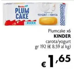 Maxi Supermercati Plumcake Kinder offerta