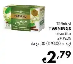 Maxi Supermercati Tè/infusi TWININGS assortito offerta