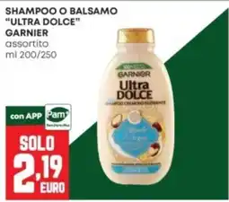 Panorama Shampoo o balsamo ultra dolce garnier offerta