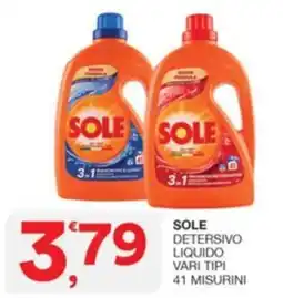 Quick Sisa Sole detersivo liquido offerta