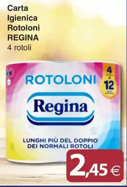 Docks Cash&Carry Carta igienica rotoloni Regina offerta